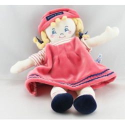 Doudou fille fillette robe bordeaux Sucre d'orge