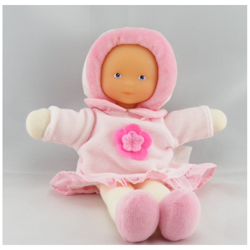 Doudou poupée bébé rouge Mademoiselle Grenadine COROLLE