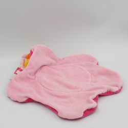 Doudou plat fleur rose louna l'abeille MOULIN ROTY 