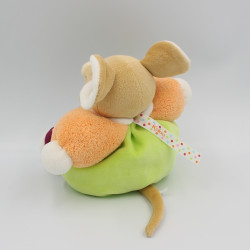 Doudou souris vert rose orange bordeaux escargot KALOO