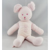 Doudou souris rayé rose Milleraies PETIT BATEAU