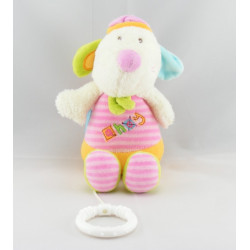 Doudou plat dentition souris rose ahoy BABYSUN