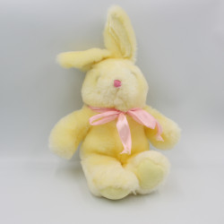 Doudou peluche lapin jaune PEEKO