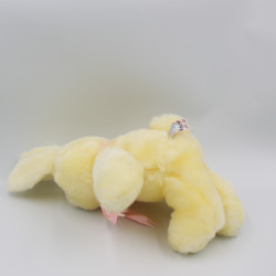 Doudou peluche lapin jaune PEEKO 