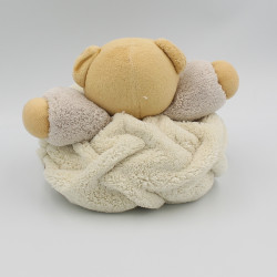 Doudou ours plume blanc beige KALOO