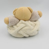 Doudou ours plume blanc beige KALOO