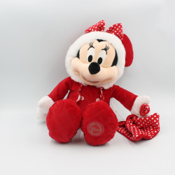 Peluche souris Minnie pyjama rouge mouchoir à pois DISNEY STORE