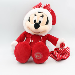 Peluche souris Minnie pyjama rouge mouchoir à pois DISNEY STORE