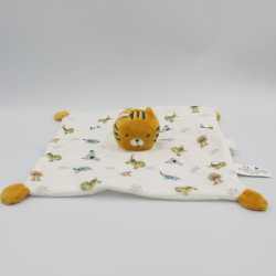 Doudou plat chat tigre blanc orange KIABI SIMBA TOYS