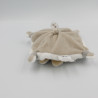 Doudou et compagnie plat lapin blanc gris