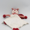 Doudou abeille papillon rouge mouchoir Cajou SUCRE D'ORGE