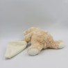 Doudou Ours beige blanc avec mouchoir Baby Nat