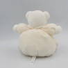Doudou ours blanc crème Perle KALOO 20 cm