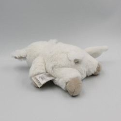 Doudou et compagnie mouton blanc beige mouchoir