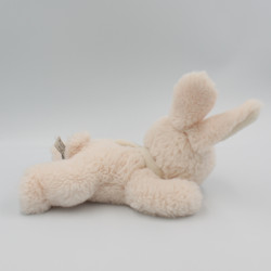 Doudou lapin rose couché BUKOWSKI