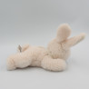 Doudou lapin rose couché BUKOWSKI