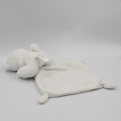 Doudou ours blanc gris mouchoir étoiles lune SIMBA TOYS
