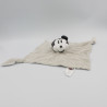 Doudou plat Mickey gris blanc rayé DISNEY BABY