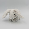 Doudou lapin beige blanc allongé HISTOIRE D'OURS