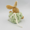 Doudou petit lapin Plume vert KALOO