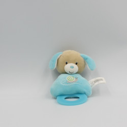Doudou hochet chien bleu escargot GIPSY