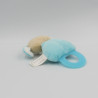 Doudou hochet chien bleu escargot GIPSY