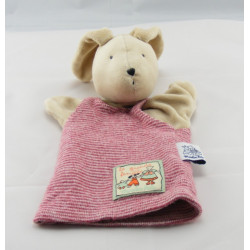 Doudou lapin beige grande famille MOULIN ROTY