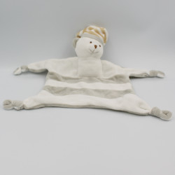 Doudou plat ours gris beige...