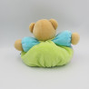 Doudou ours bleu vert jaune rose patchwork 123 KALOO