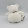 Doudou ours boule blanc gris pois TEX BABY