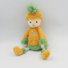 Doudou poupée ananas jaune vert JELLYCAT