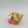 Mini Doudou lapin rouge orange vert jaune KALOO