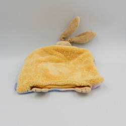 Doudou plat lapin vert rose bleu ballons anniversaire KALOO