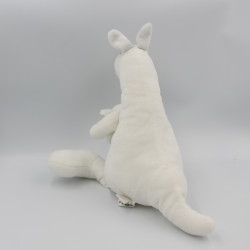 Doudou kangourou blanc rayé bleu ZARA HOME