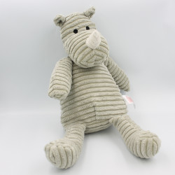 Doudou peluche rhinocéros gris velours côtelé PRIMARK