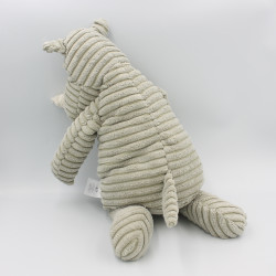 Doudou peluche rhinocéros gris velours côtelé PRIMARK