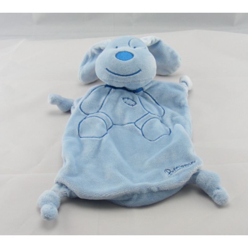 Doudou plat rond souris verte PREMAMAN