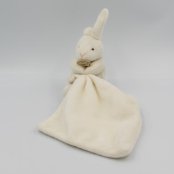 Doudou et compagnie Lapin blanc mouchoir