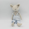 Doudou souris gris salopette bleu ZARA HOME