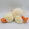 Doudou peluche canard jaune orange tout doux NICOTOY