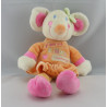 Doudou semi plat rose Je suis une souris comme ça NICOTOY