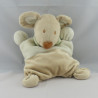 Doudou souris beige rayé vert POMMETTE