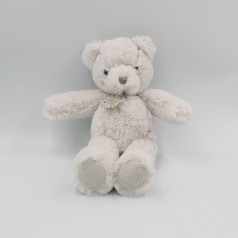 Doudou peluche ours gris HISTOIRE D'OURS