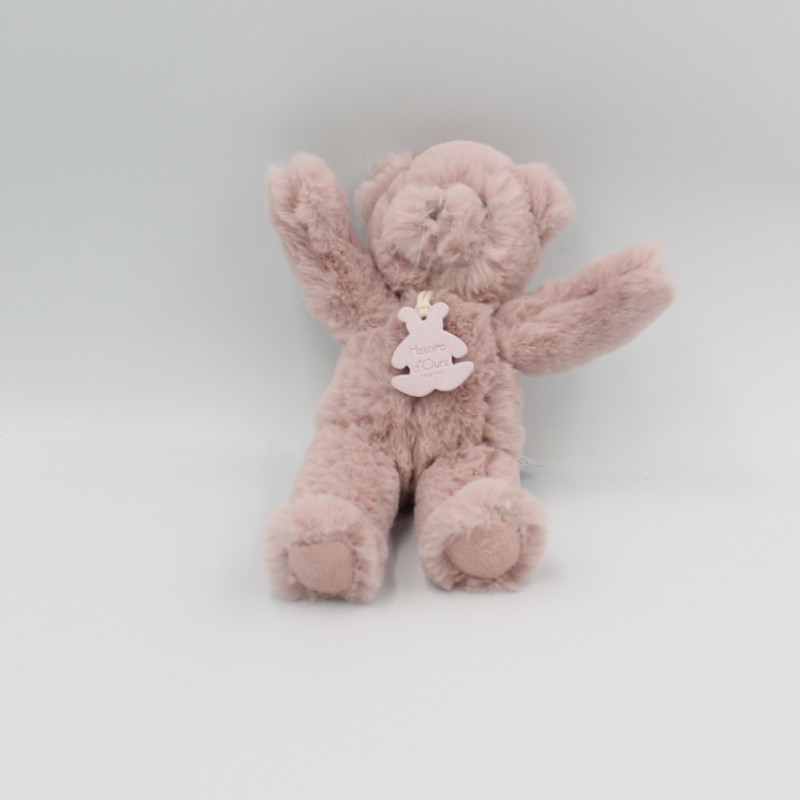 Doudou peluche ours rose HISTOIRE D'OURS