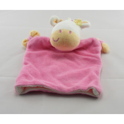 Doudou plat vache girafe jaune SIPLEC