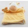 Doudou plat vache girafe jaune SIPLEC