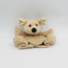 Doudou plat marionnette souris beige HISTOIRE D'OURS