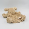 Doudou plat marionnette souris beige HISTOIRE D'OURS