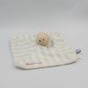 Doudou plat rayé bleu mouton hérisson SUCRE D'ORGE