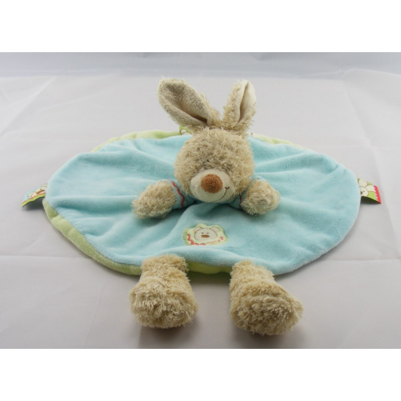 Doudou lapin sweat capuche bleu NICOTOY